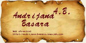 Andrijana Basara vizit kartica